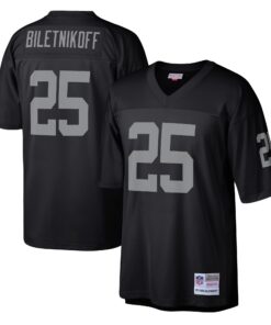 Fred Biletnikoff Las Vegas Raiders Mitchell amp Ness Legacy Replica Jersey  Black