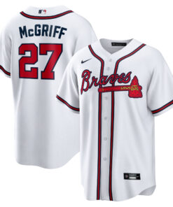 Fred McGriff Atlanta Braves2023 Hall of Fame Inline Replica Jersey  White