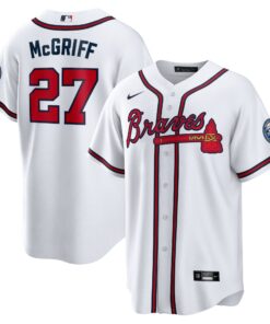 Fred McGriff Atlanta Braves2023 Hall of Fame Patch Inline Replica Jersey  White