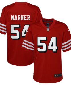 Fred Warner San Francisco 49ers  Youth Game Jersey  Scarlet 1