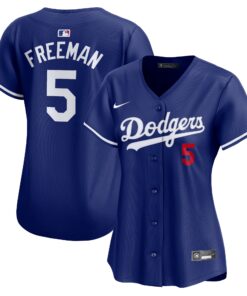 Freddie Freeman Los Angeles DodgersWomen_s Alternate Limited Player Jerseynbspâ€“ Royal