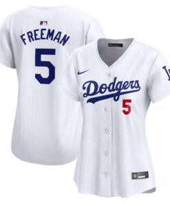 Freddie Freeman Los Angeles DodgersWomen_s Home Limited Player Jersey  White