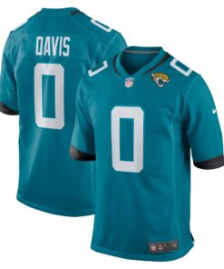 Gabe Davis Jacksonville Jaguars  Team Game Player Jersey  Teal
