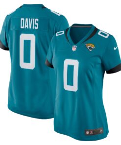 Gabe Davis Jacksonville Jaguars  Women_s Team Game Player Jersey  Teal
