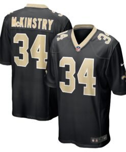 Ga_QuincynbspMcKinstrynbspNew Orleans Saints  2024 NFL Draft Player Game Jersey  Black
