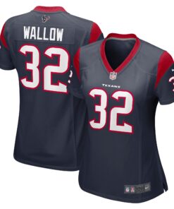 Garret Wallow Houston Texans  Women_s Game Jersey  Navy