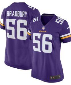Garrett Bradbury Minnesota Vikings  Women_s Game Jersey  Purple