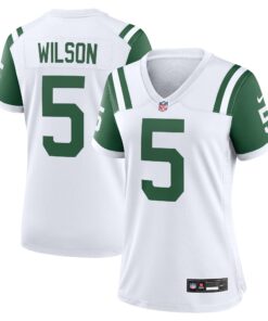 Garrett Wilson New York Jets  Women_s Classic Alternate Game Jersey  White