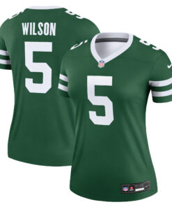 Garrett Wilson New York Jets  Women_s Legend Jersey  Legacy Green