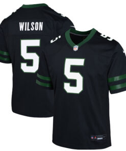 Garrett Wilson New York Jets  Youth Alternate Game Jersey  Legacy Black