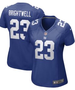 Gary Brightwell New York Giants  Women_s Team Game Player Jersey  Royal