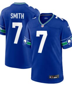 Geno Smith Seattle Seahawks  Throwback Player Game Jersey  Royal