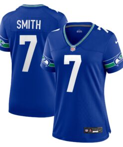 Geno Smith Seattle Seahawks  Women_s Player Jersey  Royal
