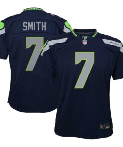 Geno Smith Seattle Seahawks  Youth Game Jersey  Navy