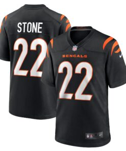 Geno Stone Cincinnati Bengals  Game Jersey   Black