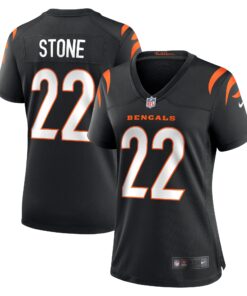Geno Stone Cincinnati Bengals  Women_s Game Jersey   Black