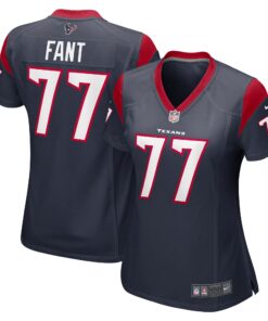 George Fant Houston Texans  Women_s  Game Jersey   Navy