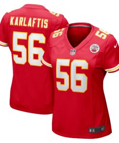 George Karlaftis Kansas City Chiefs  Women_s Game Player Jersey  Red