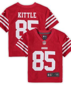 George Kittle San Francisco 49ers  Toddler Game Jersey  Scarlet