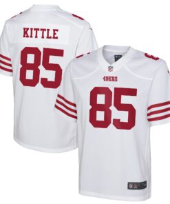 George Kittle San Francisco 49ers  Youth Game Jersey  White