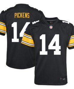 George Pickens Pittsburgh Steelers  Youth Game Jersey  Black 1