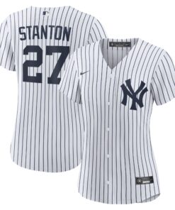 Giancarlo Stanton New York YankeesWomen_s Home Replica Player Jersey  White