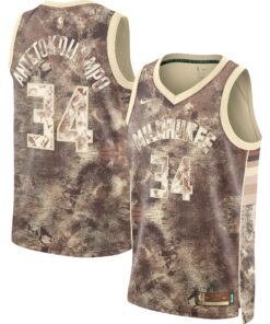 Giannis Antetokounmpo Milwaukee Bucks Unisex Select Series Swingman Jersey - Brown