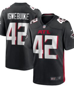 Godwin Igwebuike Atlanta Falcons   Game Jersey   Black
