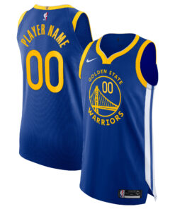 Golden State Warriors 202021 Authentic Custom Jersey Blue - Icon Edition