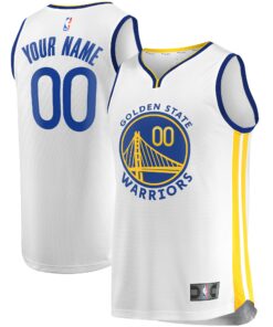Golden State Warriors Fanatics Fast Break Custom Replica Jersey White - Association Edition