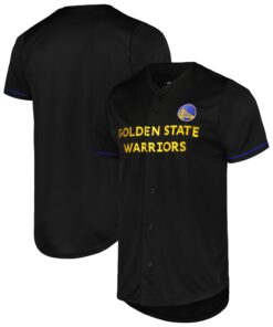 Golden State Warriors Fanatics Pop Baseball Jersey - Black