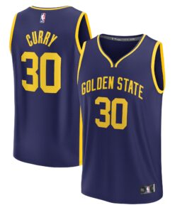  Golden State Warriors Fanatics Youth Fast Break Replica Player Jersey - Statement Edition - Navy