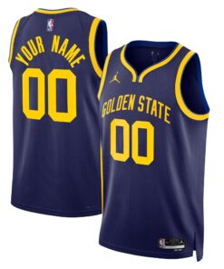 Golden State Warriors Jordan Brand Unisex 202223 Swingman Custom Jersey - Statement Edition - Blue