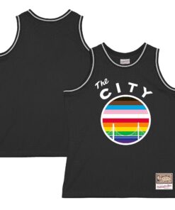 Golden State Warriors Mitchell &amp Ness Hardwood Classic Pride Jersey - Black