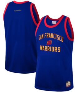 Golden State Warriors Mitchell &amp Ness Hardwood Classics Team Heritage Fashion Jersey - Royal