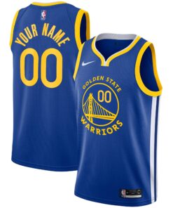  Golden State Warriors Unisex 201920 Custom Swingman Jersey - Royal - Icon Edition