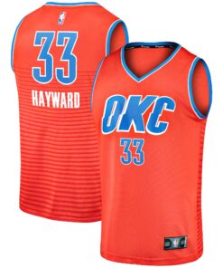 Gordon Hayward Oklahoma City Thunder Fanatics Fast Break Replica Player Jersey - Statement Edition - Orange