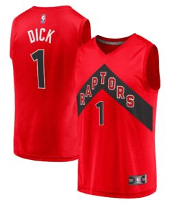 Gradey Dick Toronto Raptors Fanatics Youth Fast Break Player Jersey - Icon Edition - Red