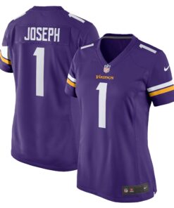 Greg Joseph Minnesota Vikings  Women_s Game Jersey  Purple
