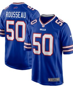 Gregory Rousseau Buffalo Bills  Game Player Jersey  Royal
