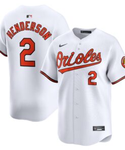 Gunnar Henderson Baltimore OriolesHome Limited Player Jersey  White