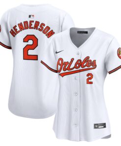 Gunnar Henderson Baltimore OriolesWomen_s  Home Limited Player Jersey  White