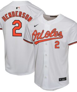 Gunnar Henderson Baltimore OriolesYouth Home Game Player Jersey  White