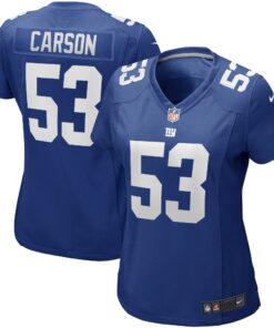 Harry Carson New York Giants  Women_s Game Retired Player Jersey  Royal
