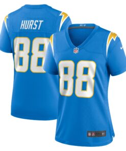 Hayden Hurst Los Angeles Chargers  Women_s  Game Jersey   Powder Blue