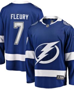 Haydn Fleury Tampa Bay Lightning Fanatics Home Premier Breakaway Player Jersey  Blue