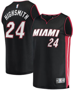 Haywood Highsmith Miami Heat Fanatics 202122 Fast Break Replica Jersey - Icon Edition - Black