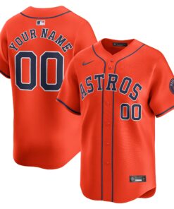  Houston Astros Alternate Limited Custom Jerseynbspâ€“ Orange