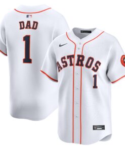 Houston Astros1 Dad Home Limited Jersey  White