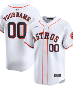 Houston AstrosHome Limited Custom Jersey  White